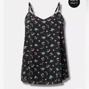 Torrid Black Sophie Swing Cami 1X